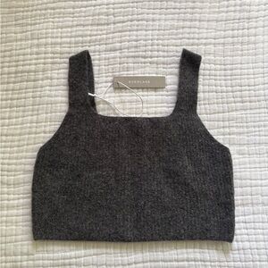 Everlane Heathered Charcoal Cozy-Stretch Tank Small